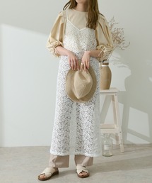 Ambre Neige | レースキャミソールワンピース／【WEB/EC限定商品】(ワンピース)