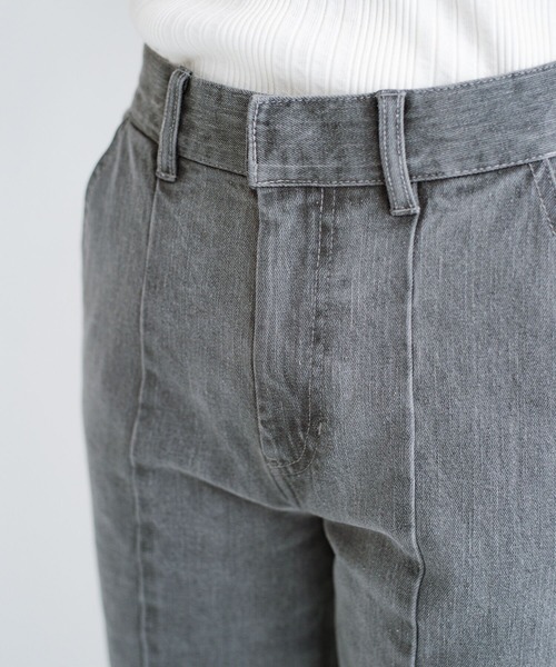 haco!（ハコ）の「【新色登場】これさえあればいつものコーデが2割増でおしゃれに見える　バックスリットが今っぽいデニムパンツby who made me（デニムパンツ・レディース・グレー/インディゴブルー・1/3/5/7）」の21枚目の写真