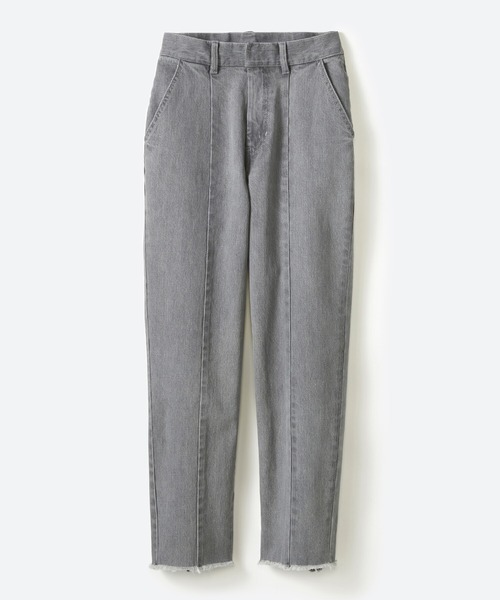 haco!（ハコ）の「【新色登場】これさえあればいつものコーデが2割増でおしゃれに見える　バックスリットが今っぽいデニムパンツby who made me（デニムパンツ・レディース・グレー/インディゴブルー・1/3/5/7）」の6枚目の写真