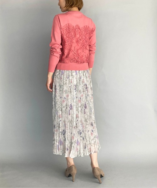 PICCIN(ピッチン)の「パールボタンスカラレースカーディガン(カーディガン/ボレロ・レディース・ホワイト/ブラック/サーモンピンク・M)」の8枚目の写真