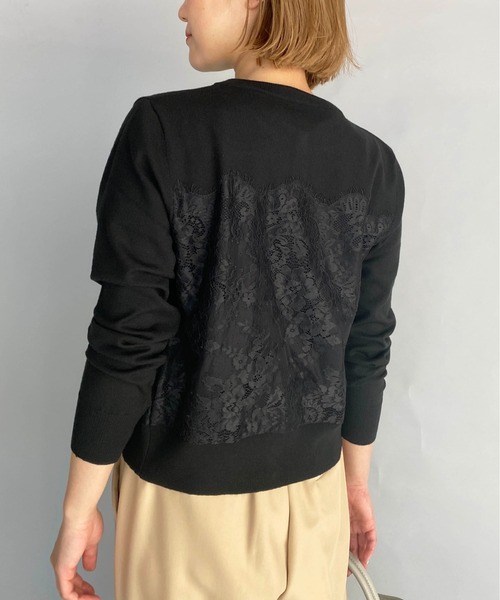 PICCIN(ピッチン)の「パールボタンスカラレースカーディガン(カーディガン/ボレロ・レディース・ホワイト/ブラック/サーモンピンク・M)」の16枚目の写真