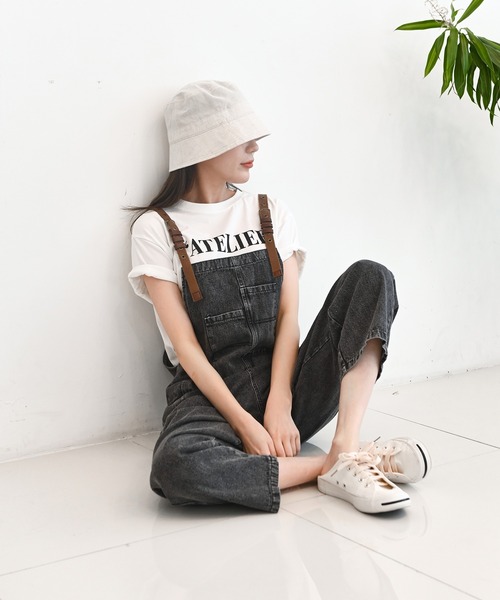 me+em select（ミームセレクト）の「コットンリネンバケットハット（ハット・レディース・アイボリー/ベージュ/ブラック/ネイビー・FREE）」の6枚目の写真