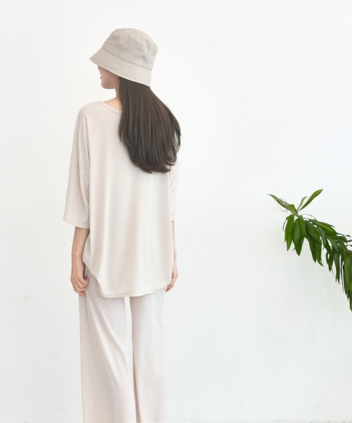 me+em select（ミームセレクト）の「コットンリネンバケットハット（ハット・レディース・アイボリー/ベージュ/ブラック/ネイビー・FREE）」の16枚目の写真