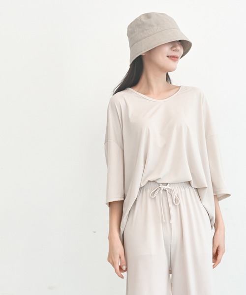 me+em select（ミームセレクト）の「コットンリネンバケットハット（ハット・レディース・アイボリー/ベージュ/ブラック/ネイビー・FREE）」の15枚目の写真