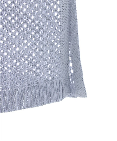 clear(クリア)の「メッシュニットロングジレ(ワンピース・レディース・ブラック/アイボリー/ブルーグレー・F)」の8枚目の写真