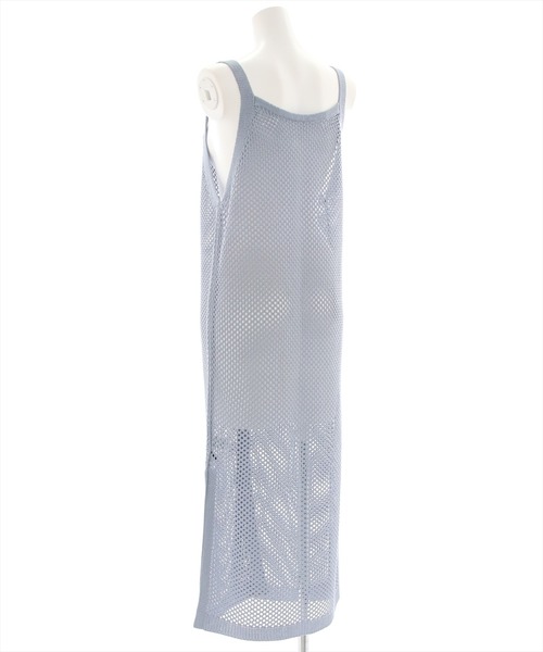 clear(クリア)の「メッシュニットロングジレ(ワンピース・レディース・ブラック/アイボリー/ブルーグレー・F)」の7枚目の写真