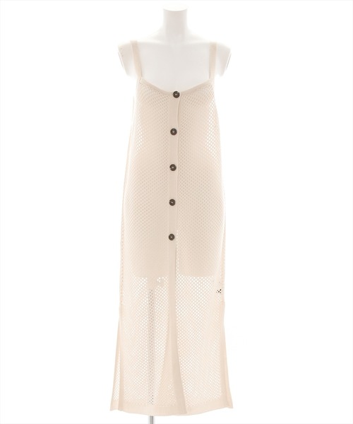 clear(クリア)の「メッシュニットロングジレ(ワンピース・レディース・ブラック/アイボリー/ブルーグレー・F)」の21枚目の写真