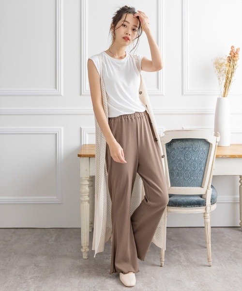 clear(クリア)の「メッシュニットロングジレ(ワンピース・レディース・ブラック/アイボリー/ブルーグレー・F)」の11枚目の写真