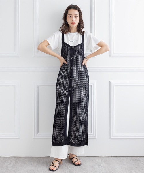 clear(クリア)の「メッシュニットロングジレ(ワンピース・レディース・ブラック/アイボリー/ブルーグレー・F)」の13枚目の写真