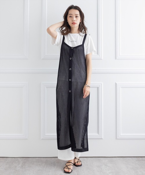 clear(クリア)の「メッシュニットロングジレ(ワンピース・レディース・ブラック/アイボリー/ブルーグレー・F)」の14枚目の写真