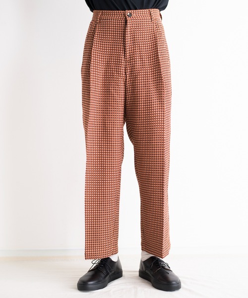 NEONSIGN（ネオンサイン）の「NEONSIGN ネオンサイン / AGAINST PLOVERS BADBOY WIDE SLACKS アゲインストプローバーバッドボーイワイドスラックス タックパンツ / N1555（スラックス・メンズ・ピンク/オレンジ・44/46）」の7枚目の写真
