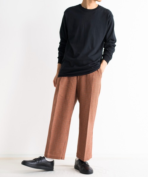 NEONSIGN（ネオンサイン）の「NEONSIGN ネオンサイン / AGAINST PLOVERS BADBOY WIDE SLACKS アゲインストプローバーバッドボーイワイドスラックス タックパンツ / N1555（スラックス・メンズ・ピンク/オレンジ・44/46）」の6枚目の写真