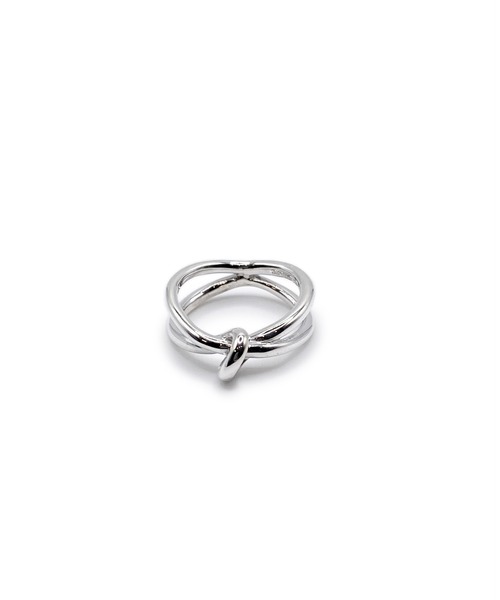 Blanche（ブランシュ）の「Blanche ブランシュ タイデザインピンキーリング Tricot (トリコ) SILVER（リング・レディース・シルバー/ゴールド・#4/#5/#6）」の3枚目の写真