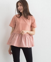 ギャザー切替デザインTシャツ