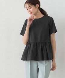 ギャザー切替デザインTシャツ