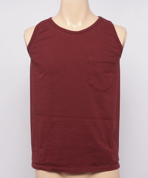 Goodwear(Since1983)(グッドウェア)の「POCKET TANK TOP/ ポケット タンクトップ(タンクトップ・メンズ・ブラック/オリーブ/ボルドー/ホワイト・SMALL/MEDIUM/X-LARGE/LARGE)」の4枚目の写真