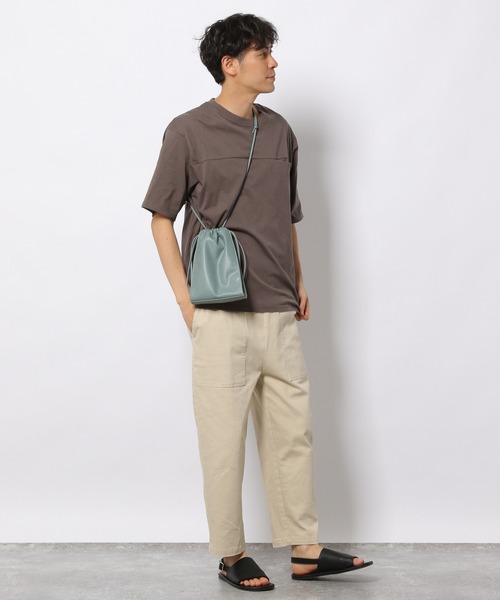 LAKOLE（ラコレ）の「タテ型ミニ巾着ショルダーバッグ / 954532（ショルダーバッグ・メンズ・ブラック/ライトグレー/ブルーグリーン・FREE）」の6枚目の写真