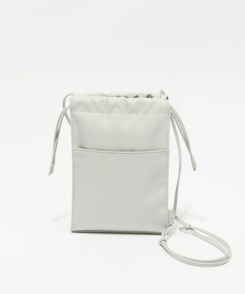 LAKOLE（ラコレ）の「タテ型ミニ巾着ショルダーバッグ / 954532（ショルダーバッグ・メンズ・ブラック/ライトグレー/ブルーグリーン・FREE）」の7枚目の写真