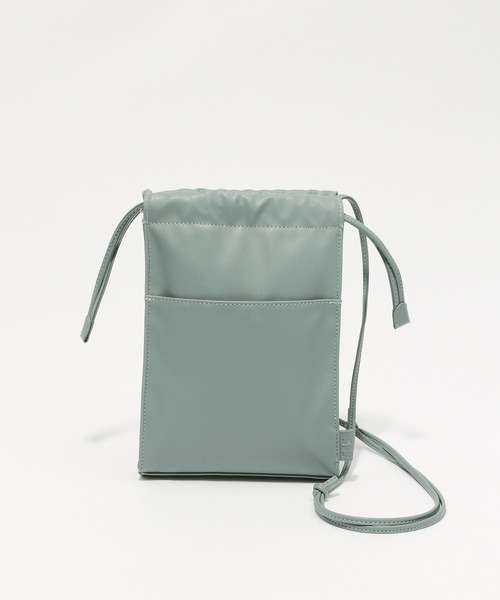 LAKOLE（ラコレ）の「タテ型ミニ巾着ショルダーバッグ / 954532（ショルダーバッグ・メンズ・ブラック/ライトグレー/ブルーグリーン・FREE）」の9枚目の写真