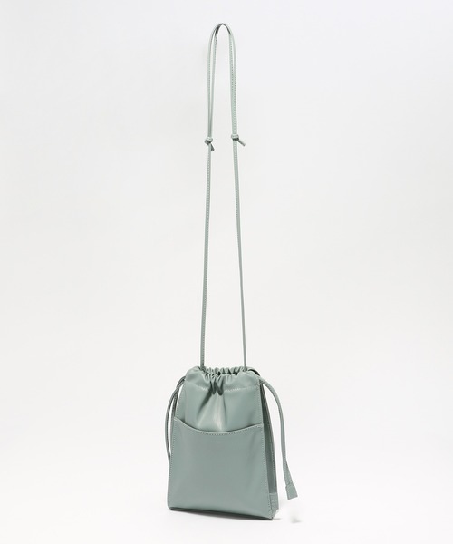 LAKOLE（ラコレ）の「タテ型ミニ巾着ショルダーバッグ / 954532（ショルダーバッグ・メンズ・ブラック/ライトグレー/ブルーグリーン・FREE）」の10枚目の写真