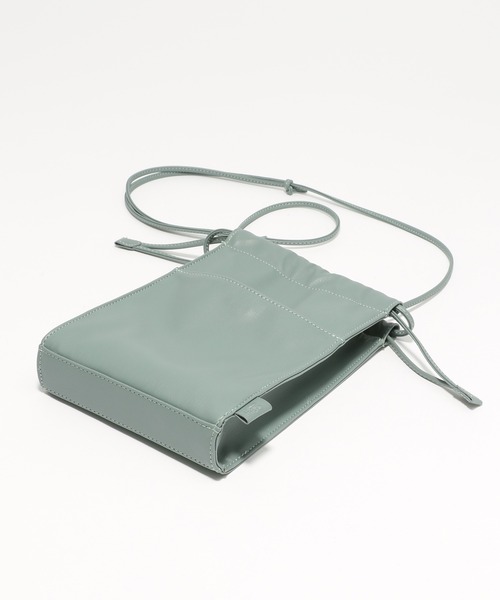 LAKOLE（ラコレ）の「タテ型ミニ巾着ショルダーバッグ / 954532（ショルダーバッグ・メンズ・ブラック/ライトグレー/ブルーグリーン・FREE）」の14枚目の写真