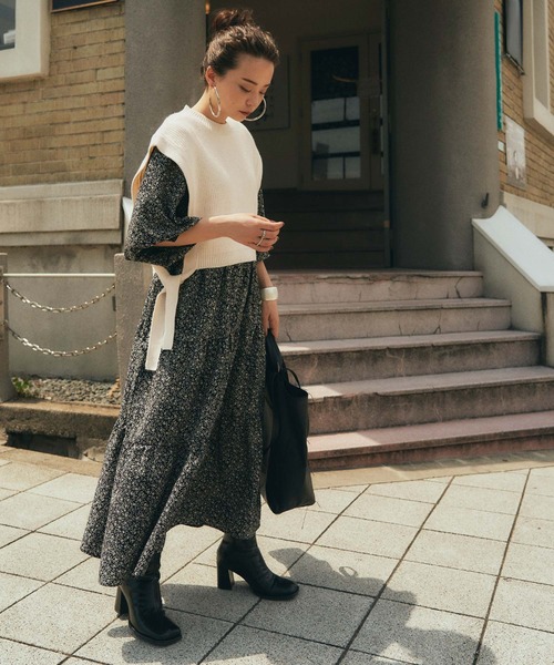 titivate（ティティベイト）の「ﾃﾞｻﾞｲﾝｼｮｰﾄﾆｯﾄﾍﾞｽﾄ（ベスト・レディース・ブラック/ブラウン系その他/グレー/アイボリー・S/M）」の17枚目の写真