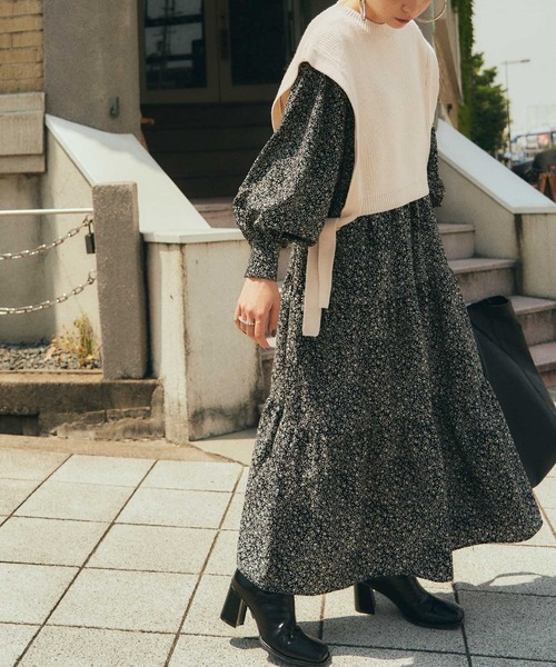 titivate（ティティベイト）の「ﾃﾞｻﾞｲﾝｼｮｰﾄﾆｯﾄﾍﾞｽﾄ（ベスト・レディース・ブラック/ブラウン系その他/グレー/アイボリー・S/M）」の22枚目の写真