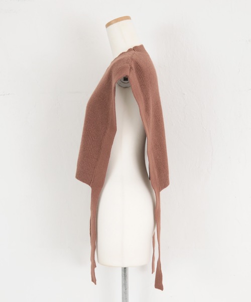 titivate（ティティベイト）の「ﾃﾞｻﾞｲﾝｼｮｰﾄﾆｯﾄﾍﾞｽﾄ（ベスト・レディース・ブラック/ブラウン系その他/グレー/アイボリー・S/M）」の16枚目の写真