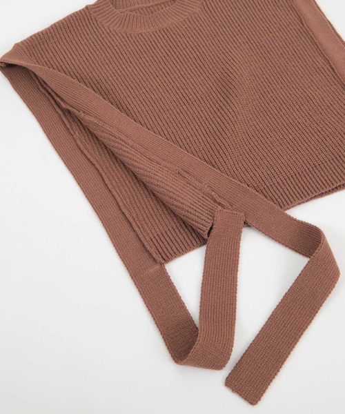 titivate（ティティベイト）の「ﾃﾞｻﾞｲﾝｼｮｰﾄﾆｯﾄﾍﾞｽﾄ（ベスト・レディース・ブラック/ブラウン系その他/グレー/アイボリー・S/M）」の21枚目の写真