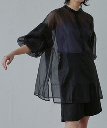 miette | ｵｰｶﾞﾝｼﾞｰﾊﾞｯｸｷﾞｬｻﾞｰﾌﾞﾗｳｽ(シャツ/ブラウス)