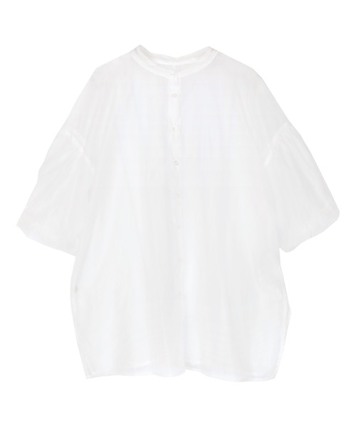 miette（ミエット）の「ｵｰｶﾞﾝｼﾞｰﾊﾞｯｸｷﾞｬｻﾞｰﾌﾞﾗｳｽ（シャツ/ブラウス・レディース・ブラック/グレー/オフホワイト・FREE）」の4枚目の写真