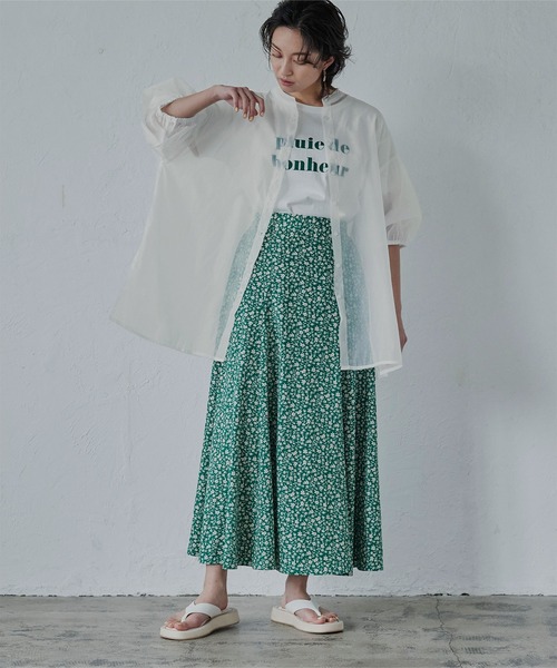 miette（ミエット）の「ｵｰｶﾞﾝｼﾞｰﾊﾞｯｸｷﾞｬｻﾞｰﾌﾞﾗｳｽ（シャツ/ブラウス・レディース・ブラック/グレー/オフホワイト・FREE）」の20枚目の写真