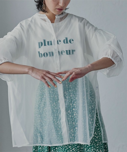 miette（ミエット）の「ｵｰｶﾞﾝｼﾞｰﾊﾞｯｸｷﾞｬｻﾞｰﾌﾞﾗｳｽ（シャツ/ブラウス・レディース・ブラック/グレー/オフホワイト・FREE）」の21枚目の写真