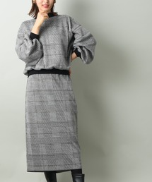 INTERPLANET | 【ＷＥＢ限定】カットジャガードセットアップ(ワンピース)