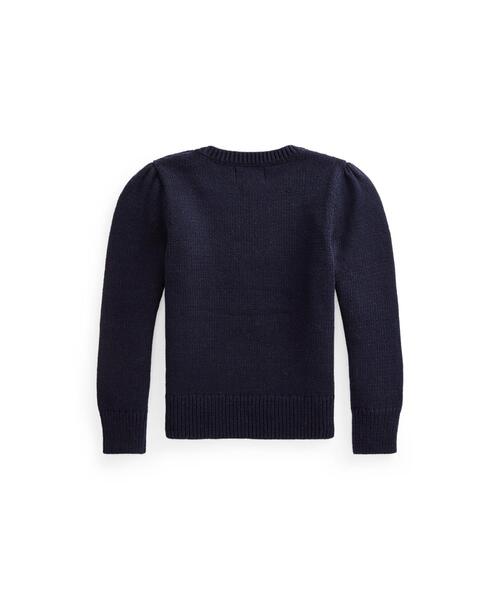 POLO RALPH LAUREN CHILDRENSWEAR(ポロ ラルフ ローレン チルドレンズウェア)の「Polo ベア コットンウール セーター(ニット/セーター・キッズ・ネイビー系1・4/6)」の4枚目の写真