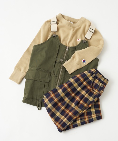 CIAOPANIC TYPY（チャオパニックティピー）の「【KIDS】バルーンチェックパンツ（その他パンツ・キッズ・キャメル・SMALL/MEDIUM/LARGE/X-LARGE/XX-LARGE）」の3枚目の写真