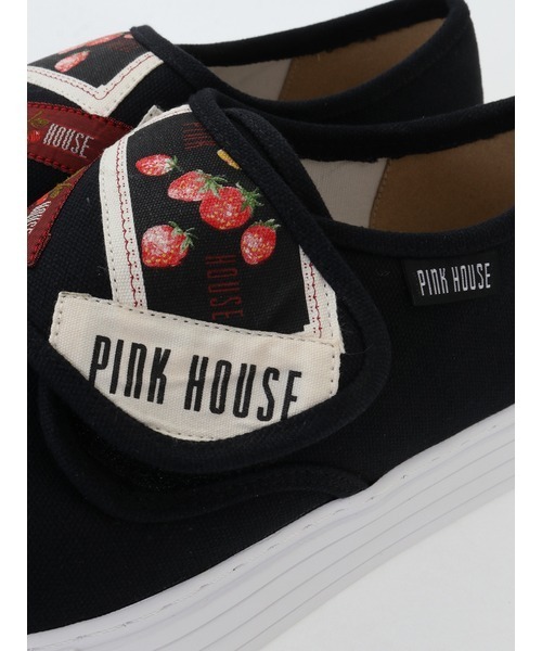 PINK HOUSE（ピンクハウス）の「ネームワッペン使いベルクロスニーカー（スニーカー・レディース・ネイビー/キナリ/レッド・MEDIUM/LARGE/SMALL）」の10枚目の写真