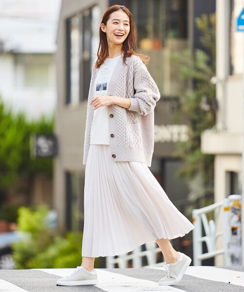 J.PRESS(ジェイプレス)の「【洗える】ノルディス2WAYジョーゼット プリーツスカート(スカート・レディース・ライトグレー系/ダルブルー系/ピンク系・9/7/11)」の8枚目の写真