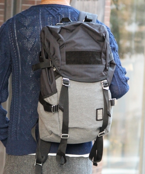 JOURNAL STANDARD（ジャーナルスタンダード）の「MSPC×JS Fade Tweed Back Pack/マスターピース別注バックパック　#（バックパック/リュック・メンズ・ブラック/グレー/ネイビー・FREE）」の3枚目の写真