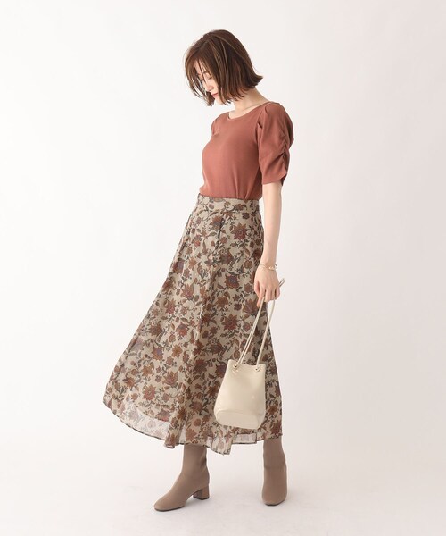 AG by aquagirl(エージーバイアクアガール)の「◆RENU(R)リブギャザースリーブプルオーバー【WEB限定サイズ】(Tシャツ/カットソー・レディース・ライトグレー/ブラウン系/ダークパープル/ダークグリーン/ブラック・38/40/36)」の9枚目の写真