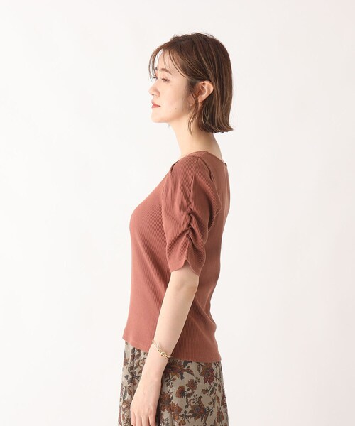 AG by aquagirl(エージーバイアクアガール)の「◆RENU(R)リブギャザースリーブプルオーバー【WEB限定サイズ】(Tシャツ/カットソー・レディース・ライトグレー/ブラウン系/ダークパープル/ダークグリーン/ブラック・38/40/36)」の12枚目の写真