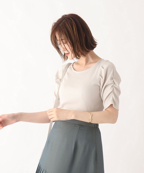 AG by aquagirl(エージーバイアクアガール)の「◆RENU(R)リブギャザースリーブプルオーバー【WEB限定サイズ】(Tシャツ/カットソー・レディース・ライトグレー/ブラウン系/ダークパープル/ダークグリーン/ブラック・38/40/36)」の21枚目の写真