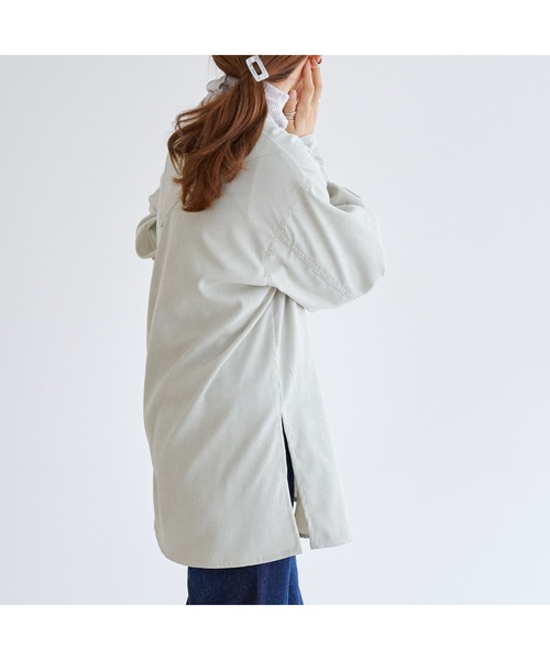 CPCM（シーピーシーエム）の「レースアップチュニックブラウス（シャツ/ブラウス・レディース・ベージュ/インディゴブルー/アイボリー・FREE）」の10枚目の写真