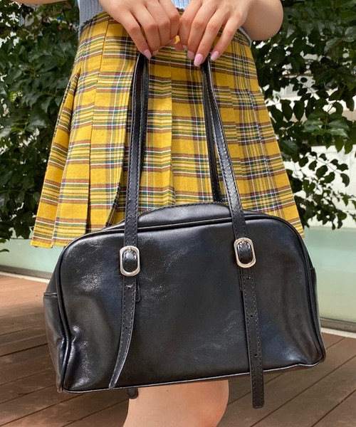 SPINNS（スピンズ）の「【2WAY仕様】2バックルショルダーバッグハンドバッグ（ハンドバッグ・レディース・ホワイト/ブラック/グリーン・ONESIZE）」の22枚目の写真