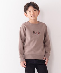 OUTDOOR PRODUCTS APPAREL（アウトドアプロダクツアパレル）の「【OUTDOOR PRODUCTS／アウトドアプロダクツ】防シワ UVカット　ポンチ素材使用　CAMPモチーフトレーナー スウェットトレーナー　イージーケア商品 KIDSキッズトレーナー（スウェット・キッズ）」