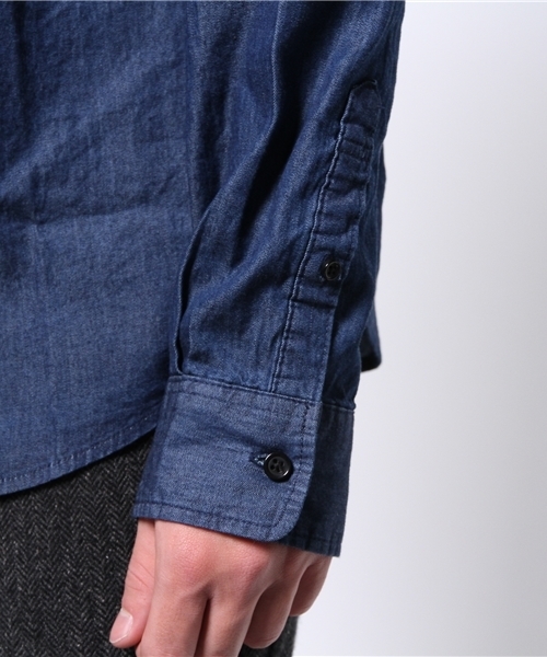 VENCEEXCHANGE（ヴァンスエクスチェンジ）の「4.5OZデニム星 刺繍シャツ（シャツ/ブラウス・メンズ・ブラック/ダークネイビー・MEDIUM/LARGE）」の8枚目の写真