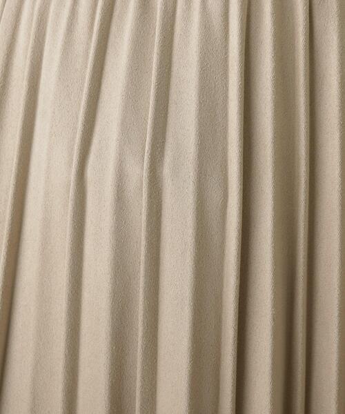 OPAQUE.CLIP(オペークドットクリップ)の「◆スウェード&レザーライク イージープリーツスカート【WEB限定サイズ】(スカート・レディース・ライトベージュ/チャコールグレー/モスグリーン/ブラック・38/42/40)」の8枚目の写真