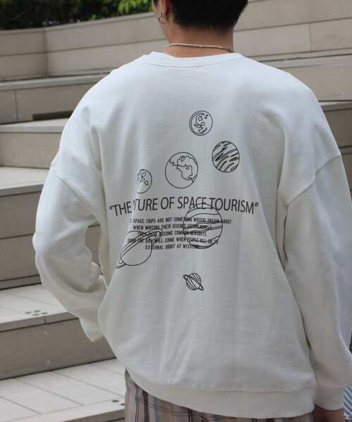 HEYUMM（ヘユム）の「HEYUMM　アソートロゴルーズスウエット（スウェット・レディース・チャコールグレー/オフホワイト/ピンク系その他・ONE）」の2枚目の写真