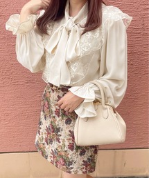 レース×ボウタイブラウス【ZOZOTOWN限定アイテム】
