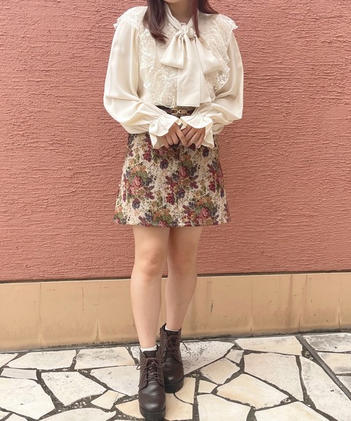 apres jour(アプレジュール)の「レース×ボウタイブラウス【ZOZOTOWN限定アイテム】(シャツ/ブラウス・レディース・ブラック/アイボリー/オフホワイト・フリー/X-LARGE)」の20枚目の写真